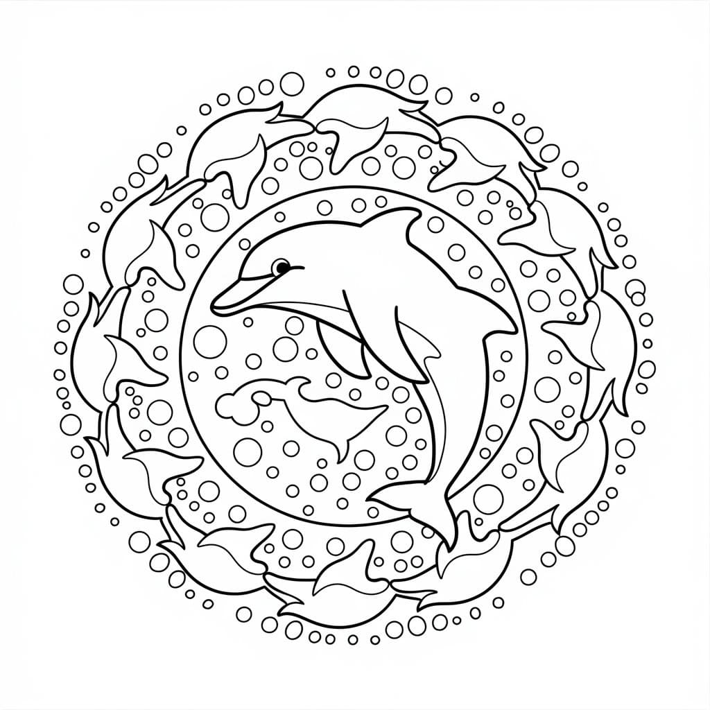 Mandalas Dauphin 47